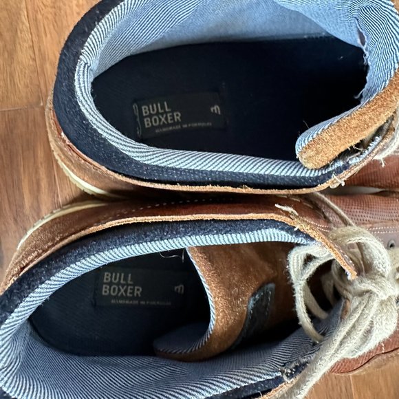 Bull Boxer Laytone Sneakers Men 13 Brown Leather Mid Top Lace Up Chukka Shoes - Picture 11 of 11